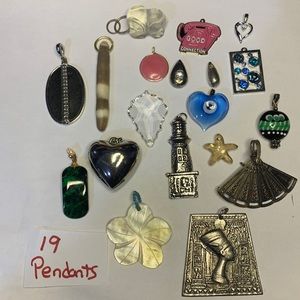 Lot of 19 Pendants / Charms.